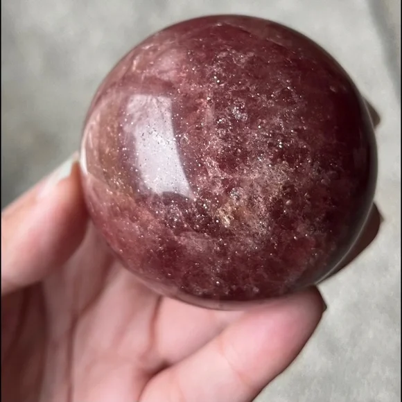 (RELISTED) Tanzberry Quartz Sphere - Picture 9 of 16